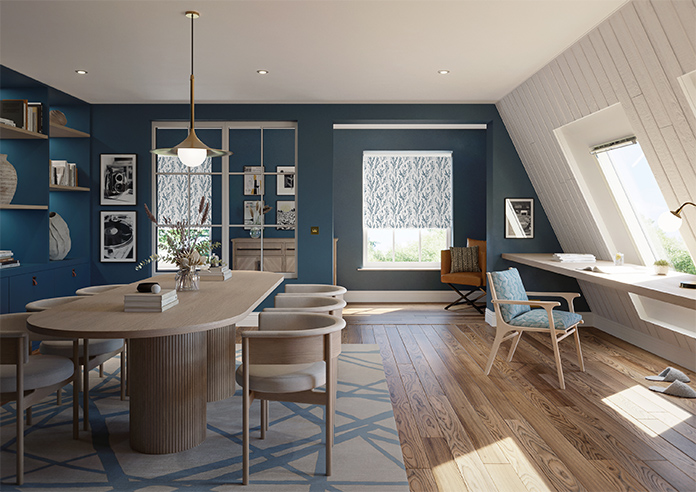 Willow Field, Ink - Twist&Fit Roller Blind - Image 8